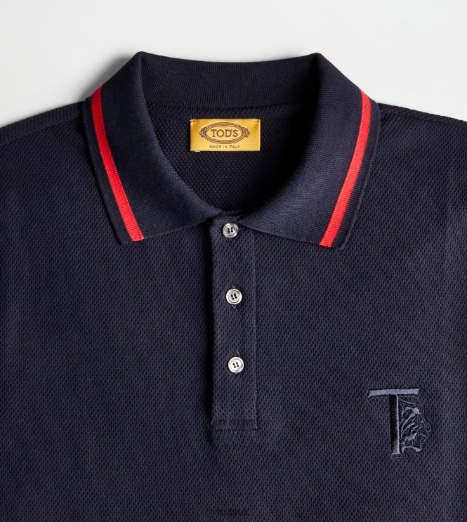 Tod's Men Polo Shirt in Piquet 602L841099 Blue