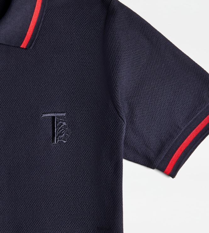 Tod's Men Polo Shirt in Piquet 602L841099 Blue