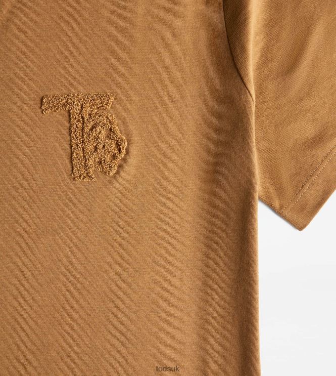 Tod's Men Round Neck T-Shirt 602L841100 Brown