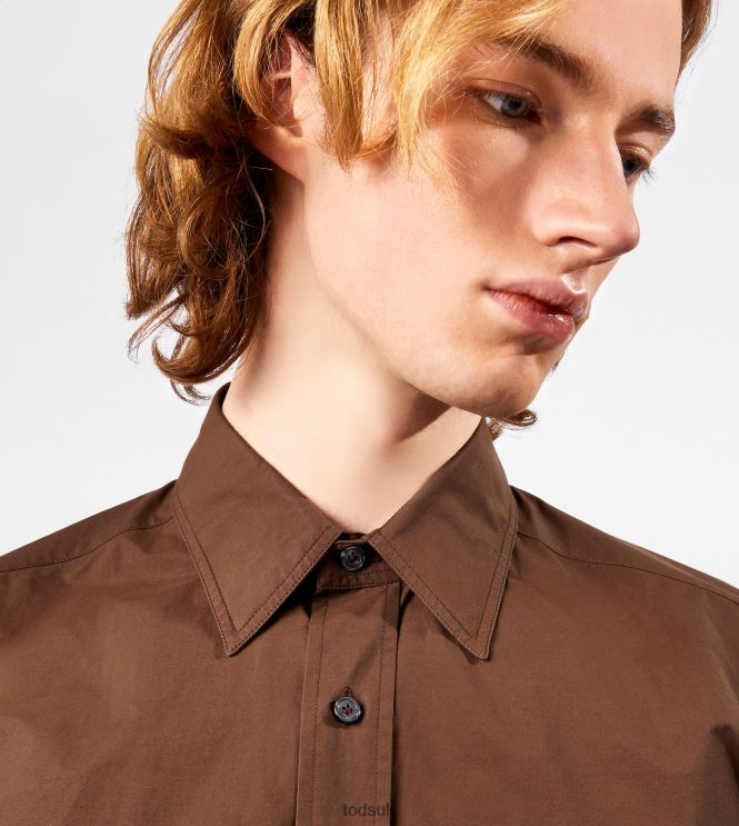 Tod's Men Shirt 602L841111 Brown