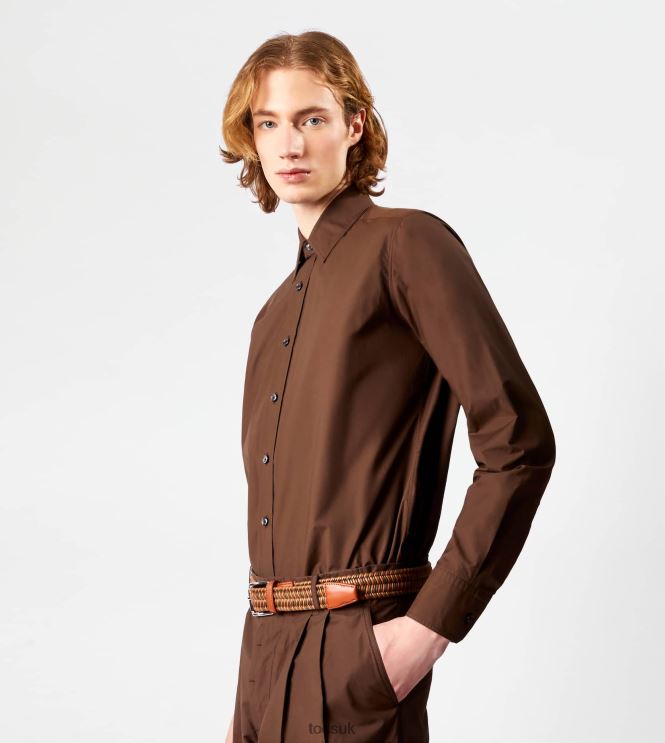 Tod's Men Shirt 602L841111 Brown