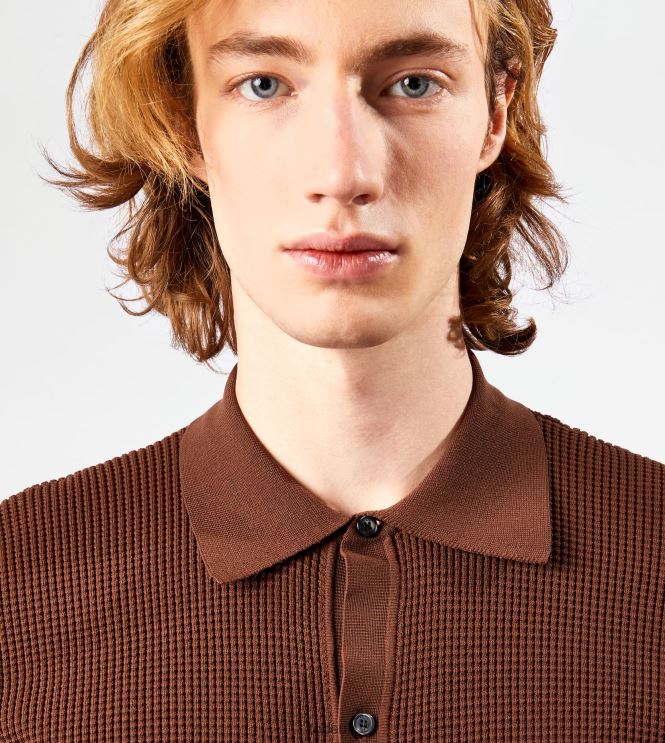 Tod's Men Shirt in Knit 602L841109 Brown