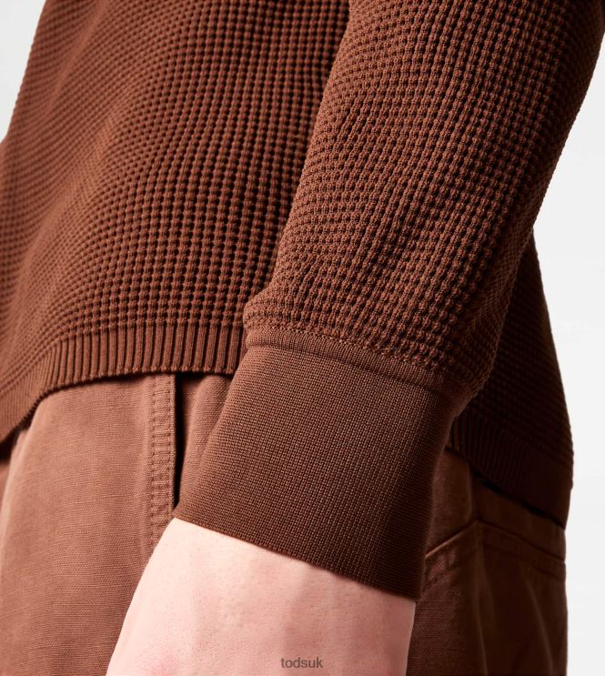 Tod's Men Shirt in Knit 602L841109 Brown