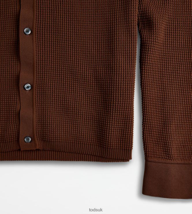 Tod's Men Shirt in Knit 602L841109 Brown