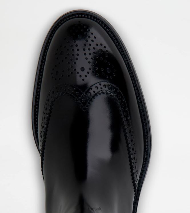 Tod's Men Ankle Boots in Leather 602L84812 Black