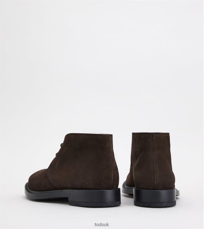 Tod's Men Desert Boots in Suede 602L84788 Brown