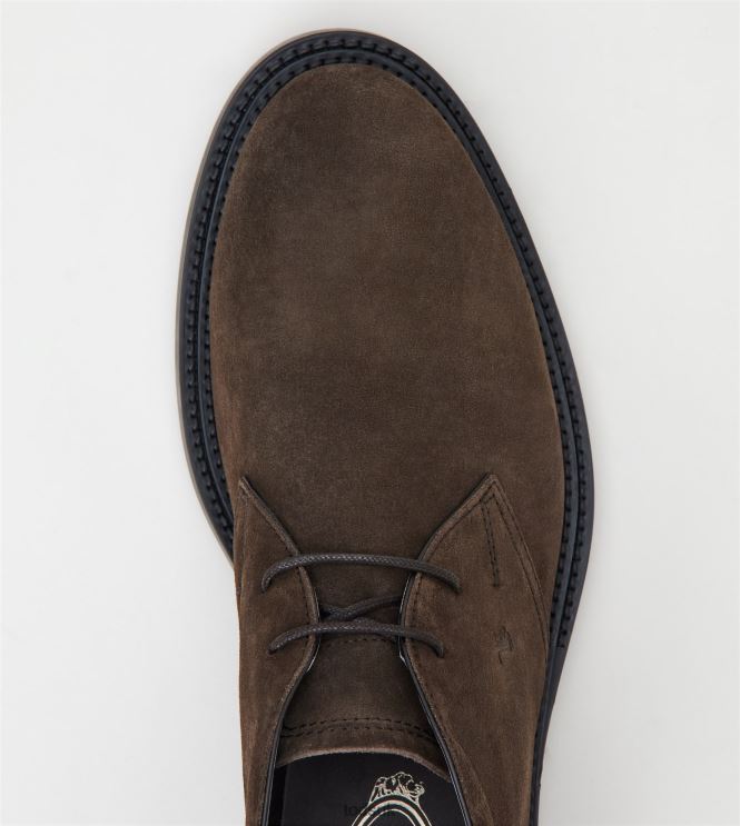Tod's Men Desert Boots in Suede 602L84788 Brown