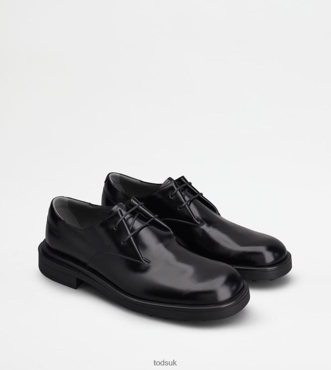 Tod's Men Lace-ups in Leather 602L84818 Black