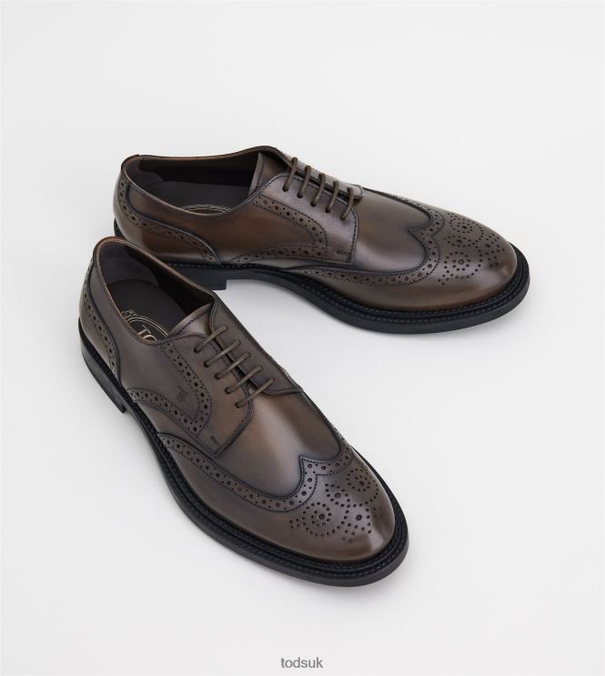 Tod's Men Lace-ups in Leather 602L84820 Brown