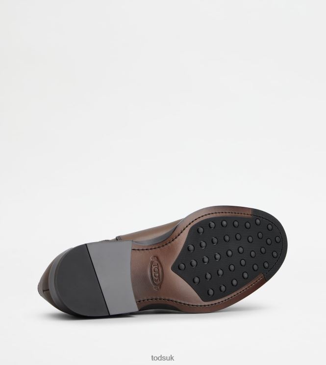 Tod's Men Lace-ups in Leather 602L84825 Brown