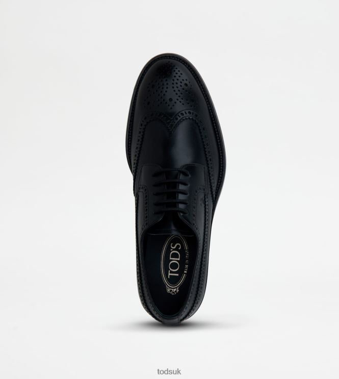 Tod's Men Lace-ups in Leather 602L84826 Black