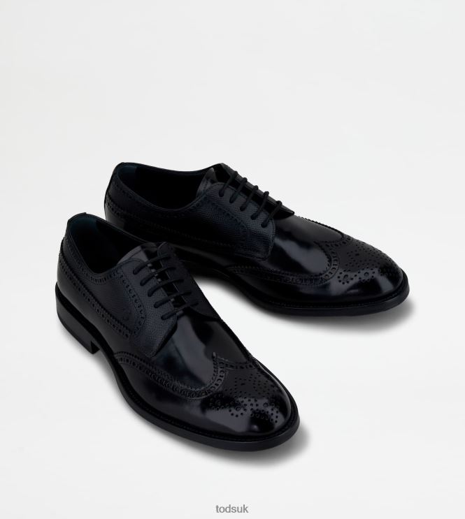 Tod's Men Lace-ups in Leather 602L84828 Black