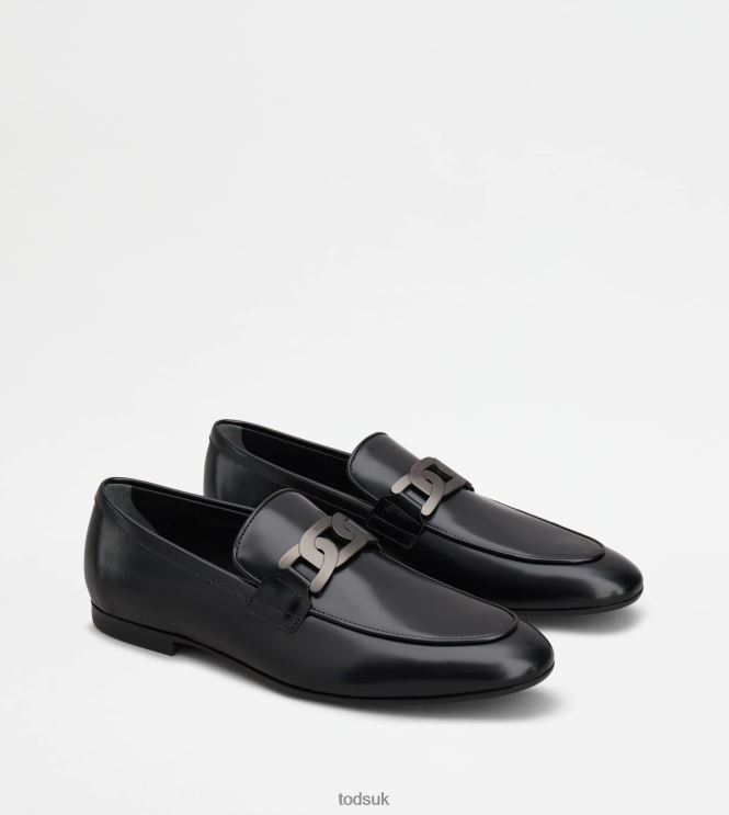 Tod's Men Kate Loafers in Leather 602L84703 Black