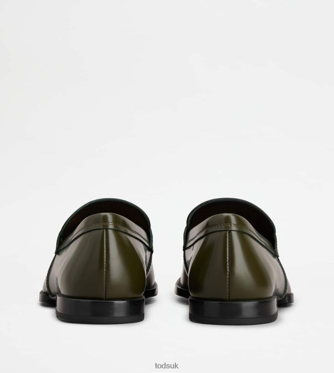 Tod's Men Kate Loafers in Leather 602L84709 Green