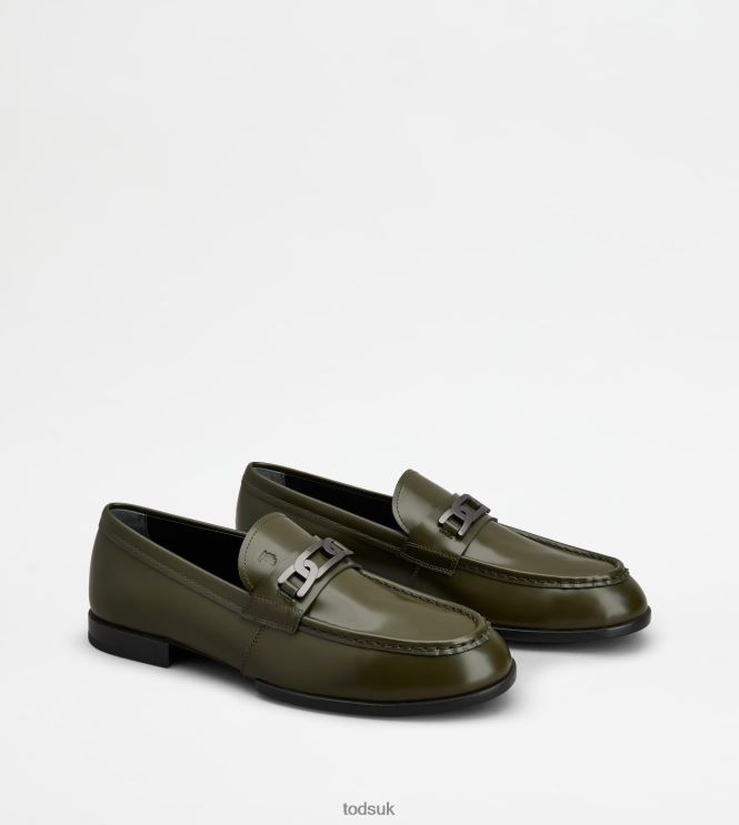 Tod's Men Kate Loafers in Leather 602L84709 Green