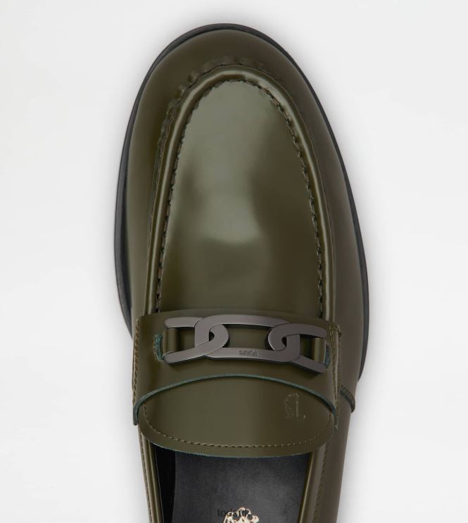 Tod's Men Kate Loafers in Leather 602L84709 Green