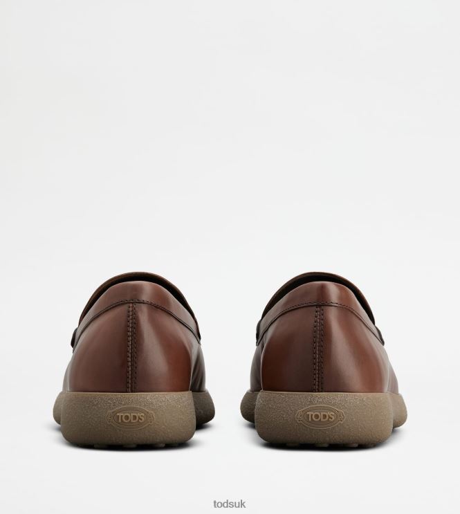 Tod's Men Loafers in Leather 602L84652 Brown