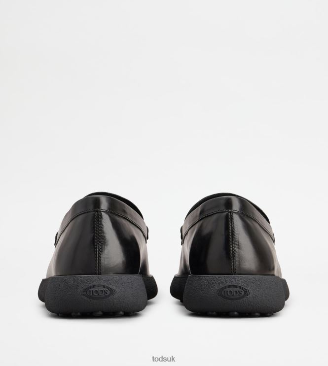 Tod's Men Loafers in Leather 602L84653 Black