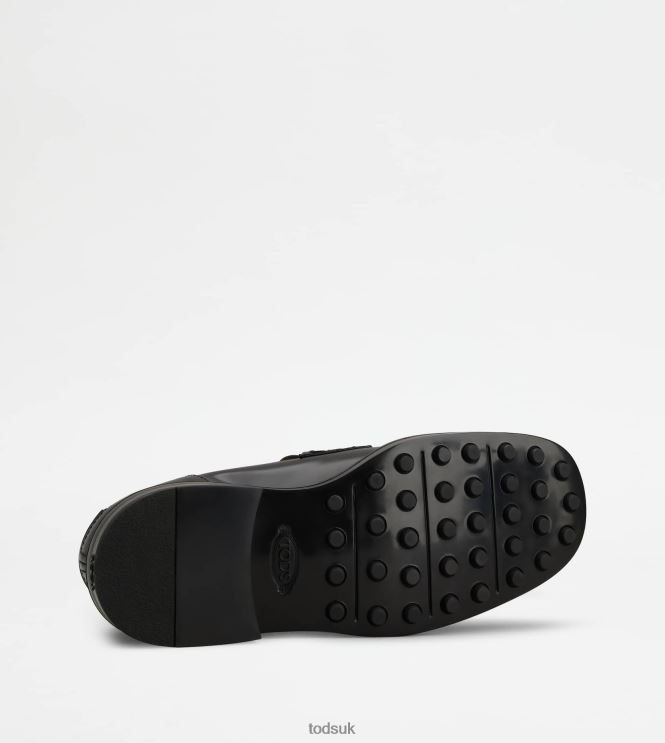 Tod's Men Loafers in Leather 602L84668 Black
