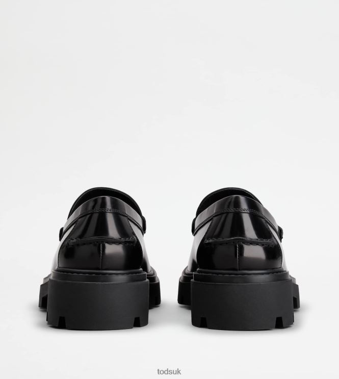 Tod's Men Loafers in Leather 602L84669 Black