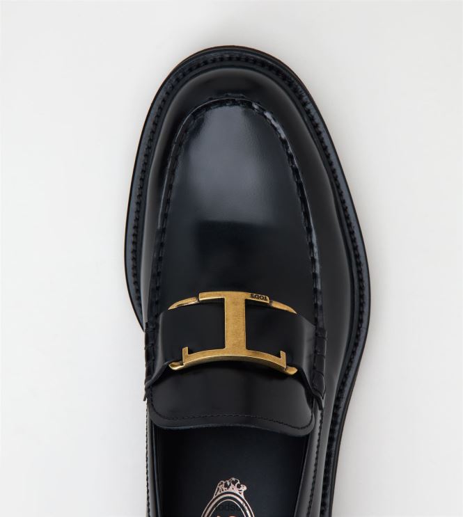 Tod's Men Loafers in Leather 602L84671 Black
