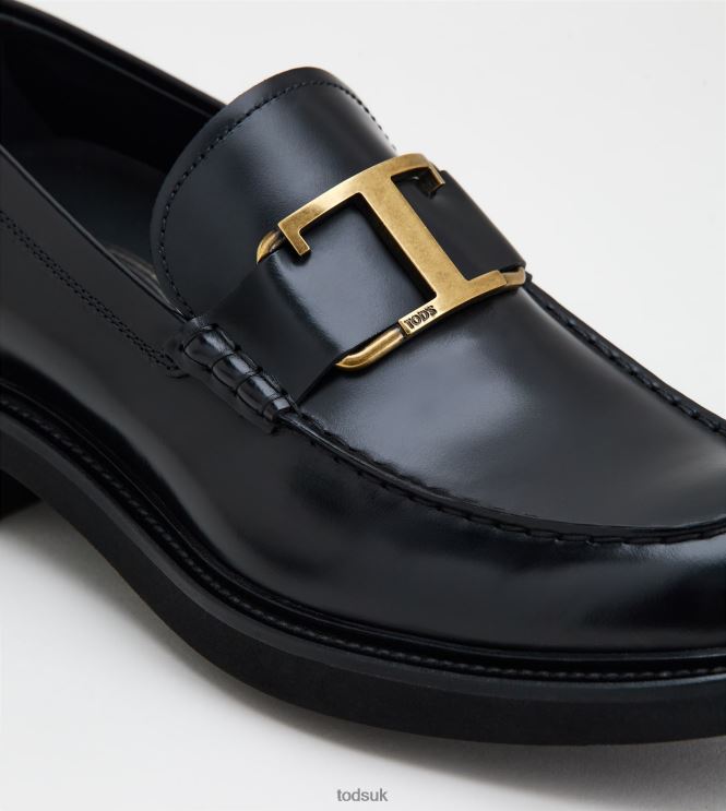 Tod's Men Loafers in Leather 602L84671 Black
