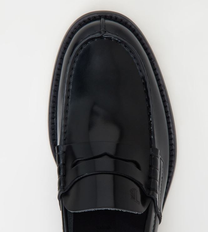 Tod's Men Loafers in Leather 602L84688 Black