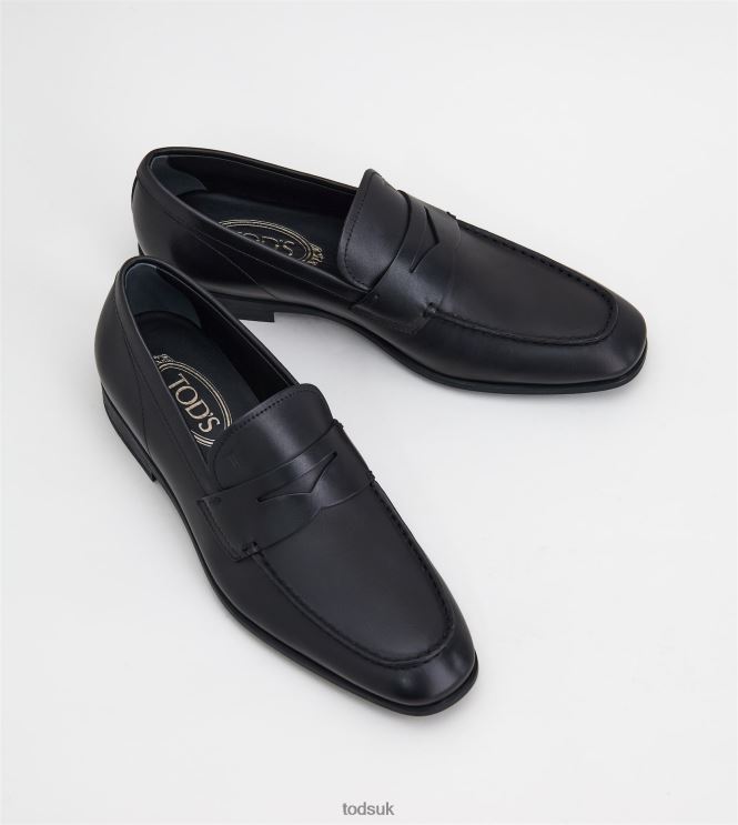 Tod's Men Loafers in Leather 602L84692 Black