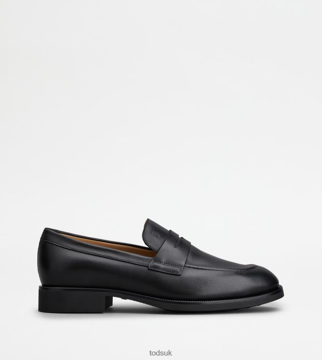 Tod's Men Loafers in Leather 602L84697 Black