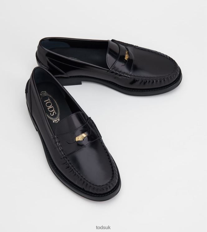 Tod's Men Loafers in Leather 602L84702 Black