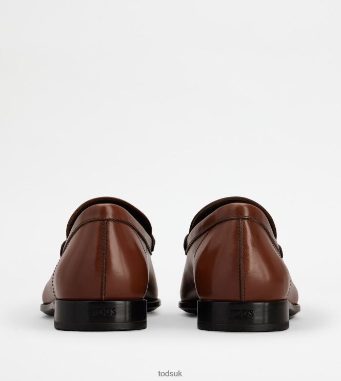 Tod's Men Loafers in Leather 602L84705 Brown