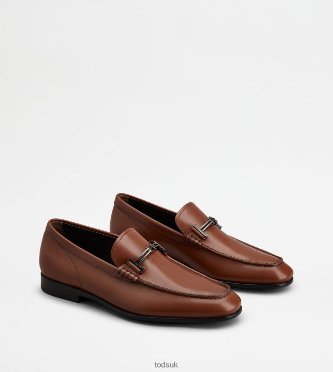 Tod's Men Loafers in Leather 602L84705 Brown