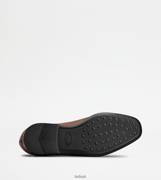 Tod's Men Loafers in Leather 602L84705 Brown