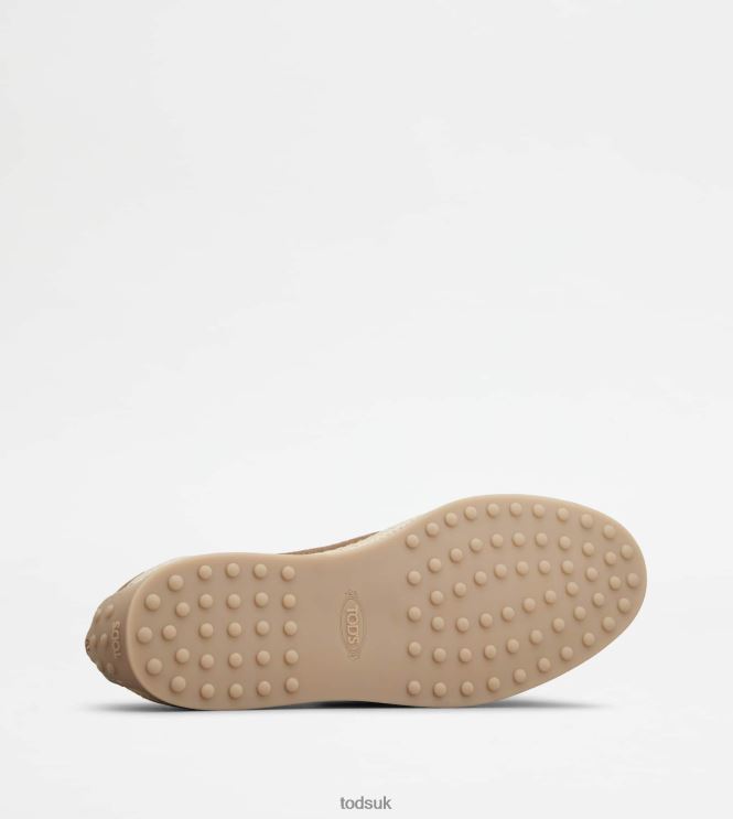Tod's Men Loafers in Suede 602L84645 Brown