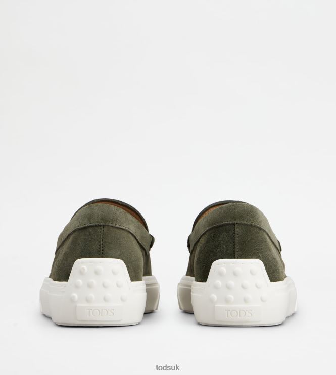 Tod's Men Loafers in Suede 602L84661 Green