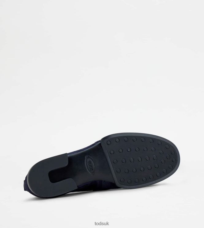 Tod's Men Loafers in Suede 602L84675 Blue