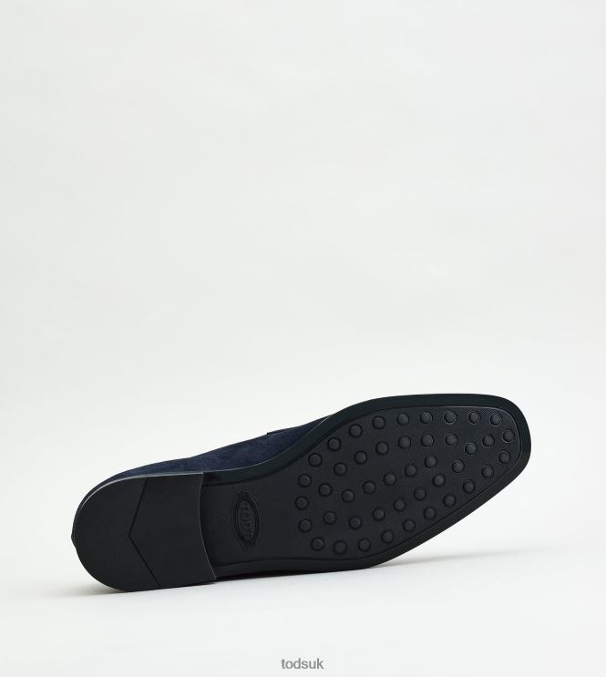 Tod's Men Loafers in Suede 602L84690 Blue