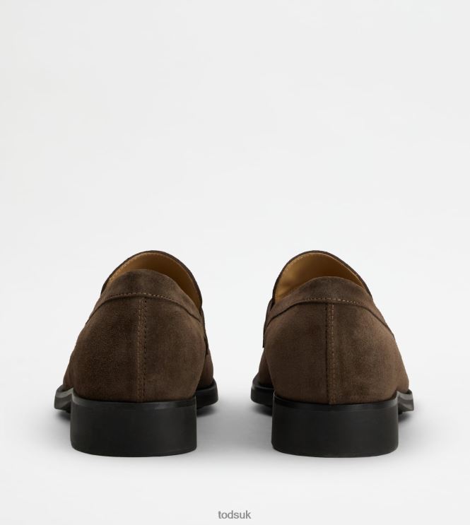 Tod's Men Loafers in Suede 602L84699 Brown