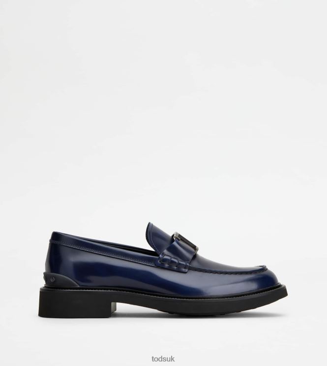 Tod's Men T Timeless Loafers in Leather 602L84701 Blue