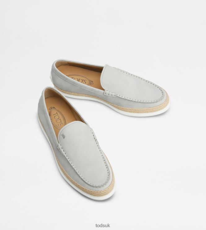 Tod's Men Slip-Ons in Nubuck 602L84902 Grey