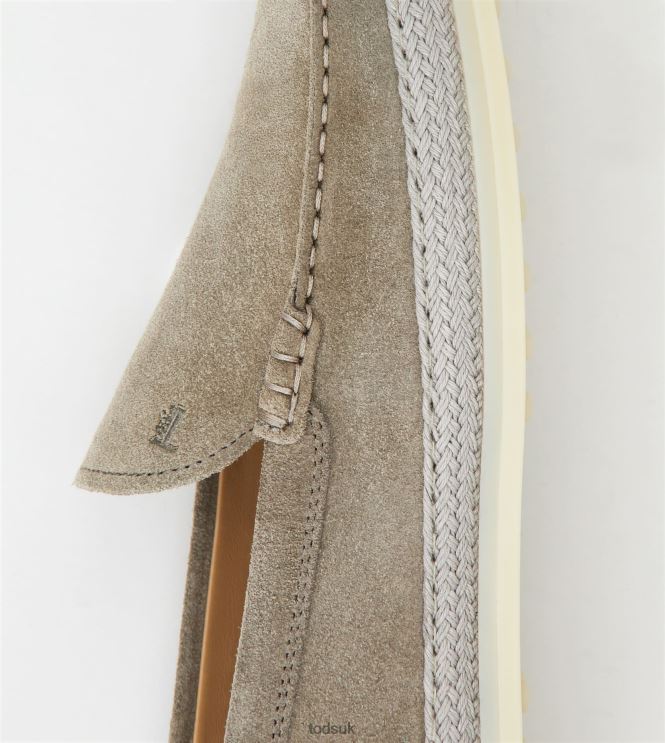 Tod's Men Slip-Ons in Suede 602L84904 Grey