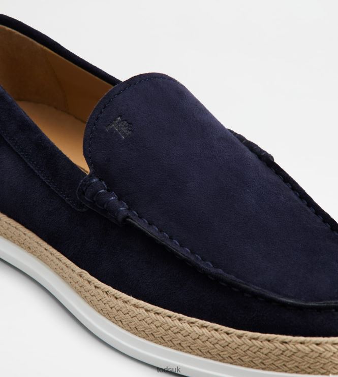 Tod's Men Slip-Ons in Suede 602L84909 Blue