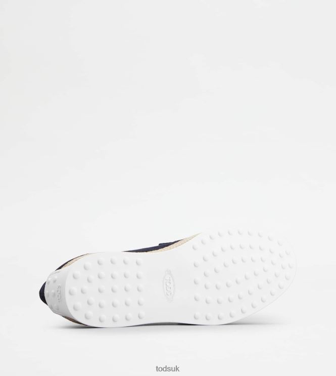 Tod's Men Slip-Ons in Suede 602L84909 Blue