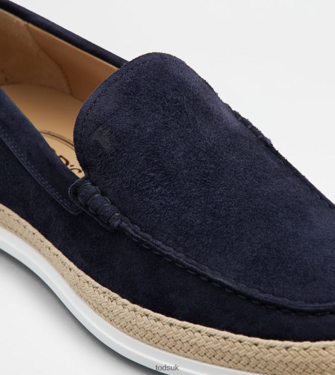 Tod's Men Slip-Ons in Suede 602L84909 Blue