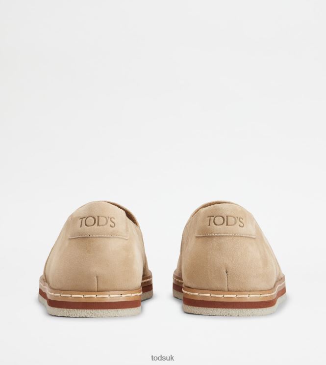 Tod's Men Slip-ons in Suede 602L84895 Beige