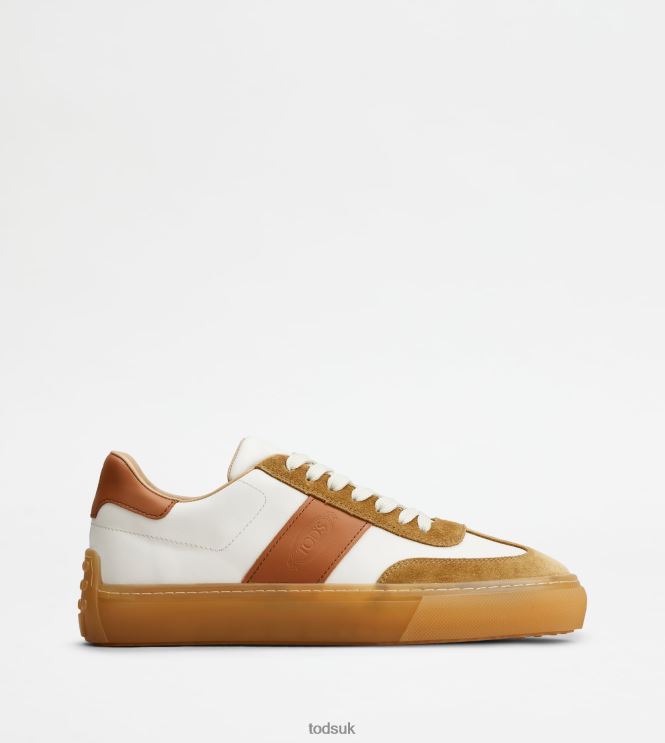 Tod's Men Sneakers in Leather 602L84854 White/Brown