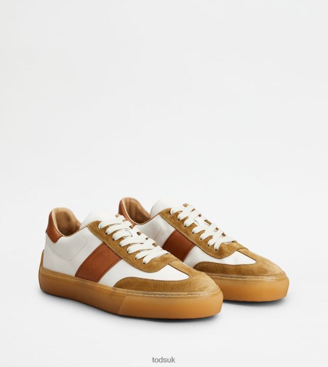 Tod's Men Sneakers in Leather 602L84854 White/Brown