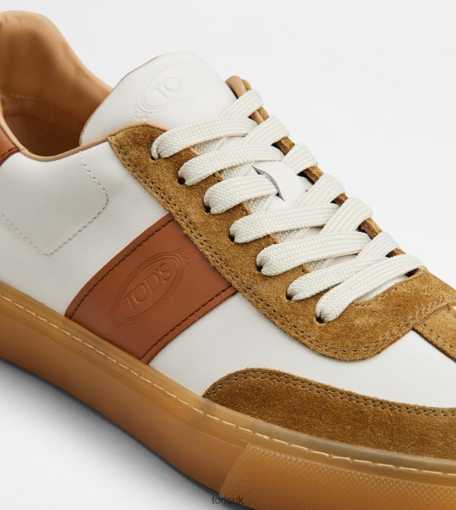Tod's Men Sneakers in Leather 602L84854 White/Brown