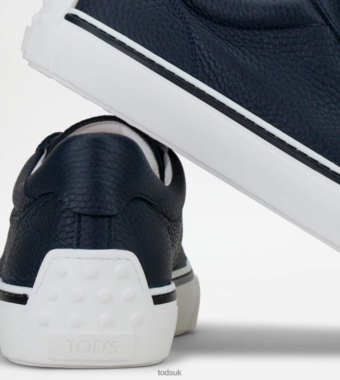 Tod's Men Sneakers in Leather 602L84860 Blue