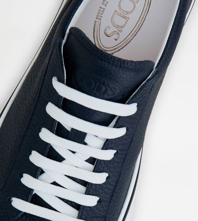Tod's Men Sneakers in Leather 602L84860 Blue
